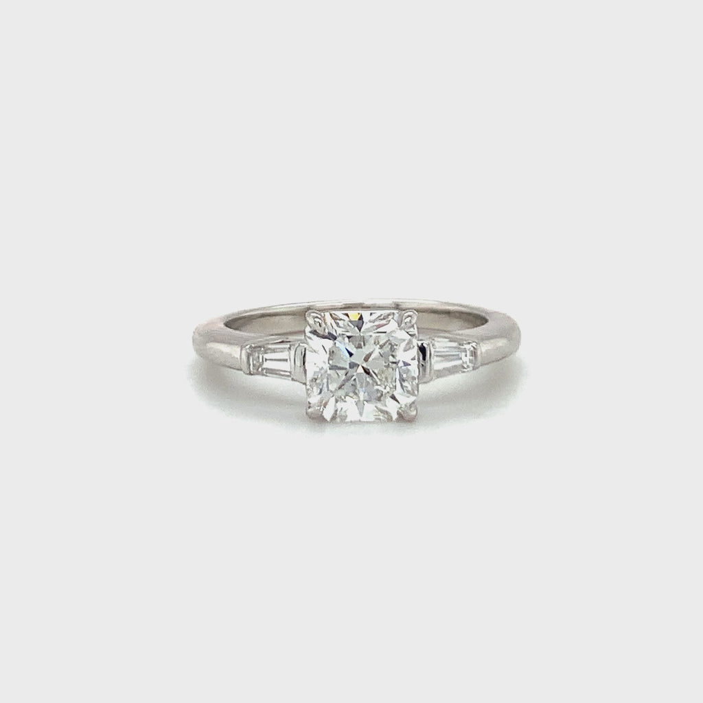 GIA Certified 1.03 Carat Diamond Platinum Engagement Ring by Tiffany & Co.