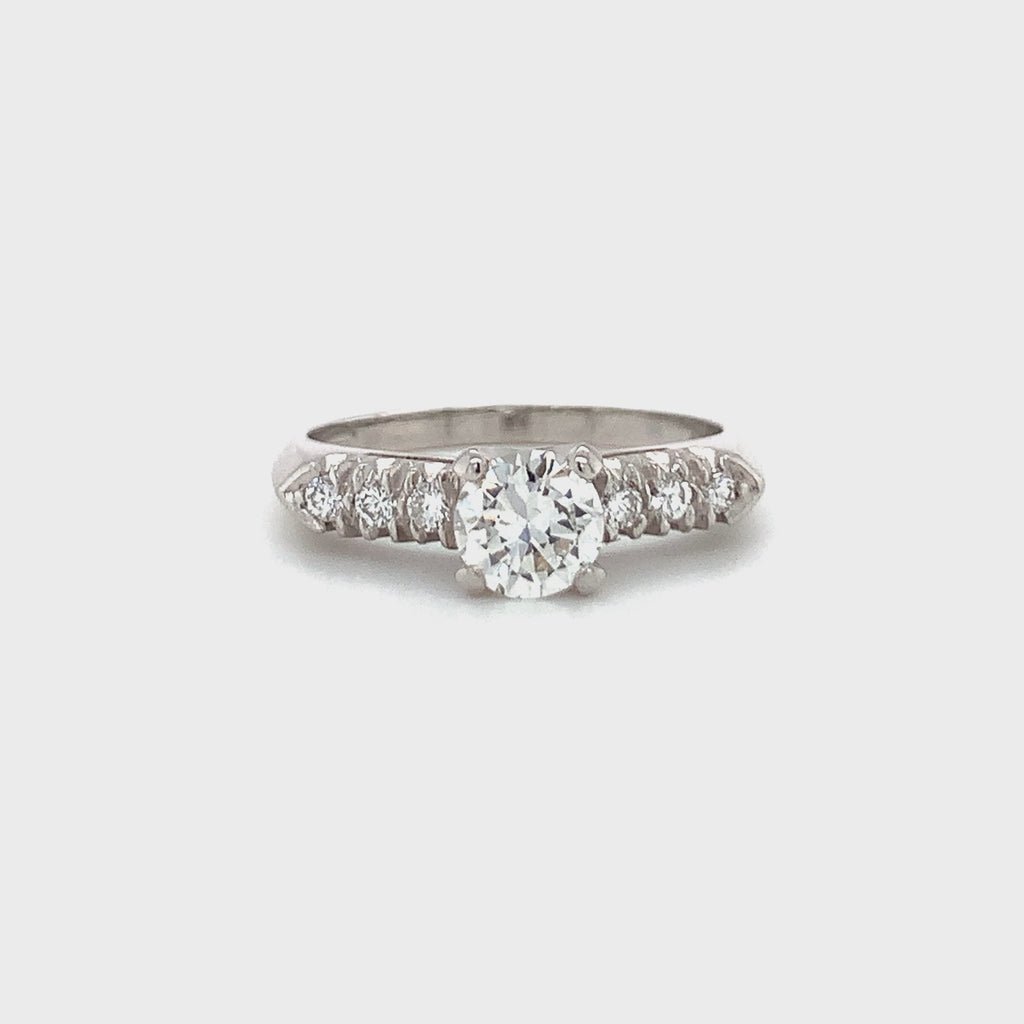 Diamond Solitaire Platinum Engagement Ring