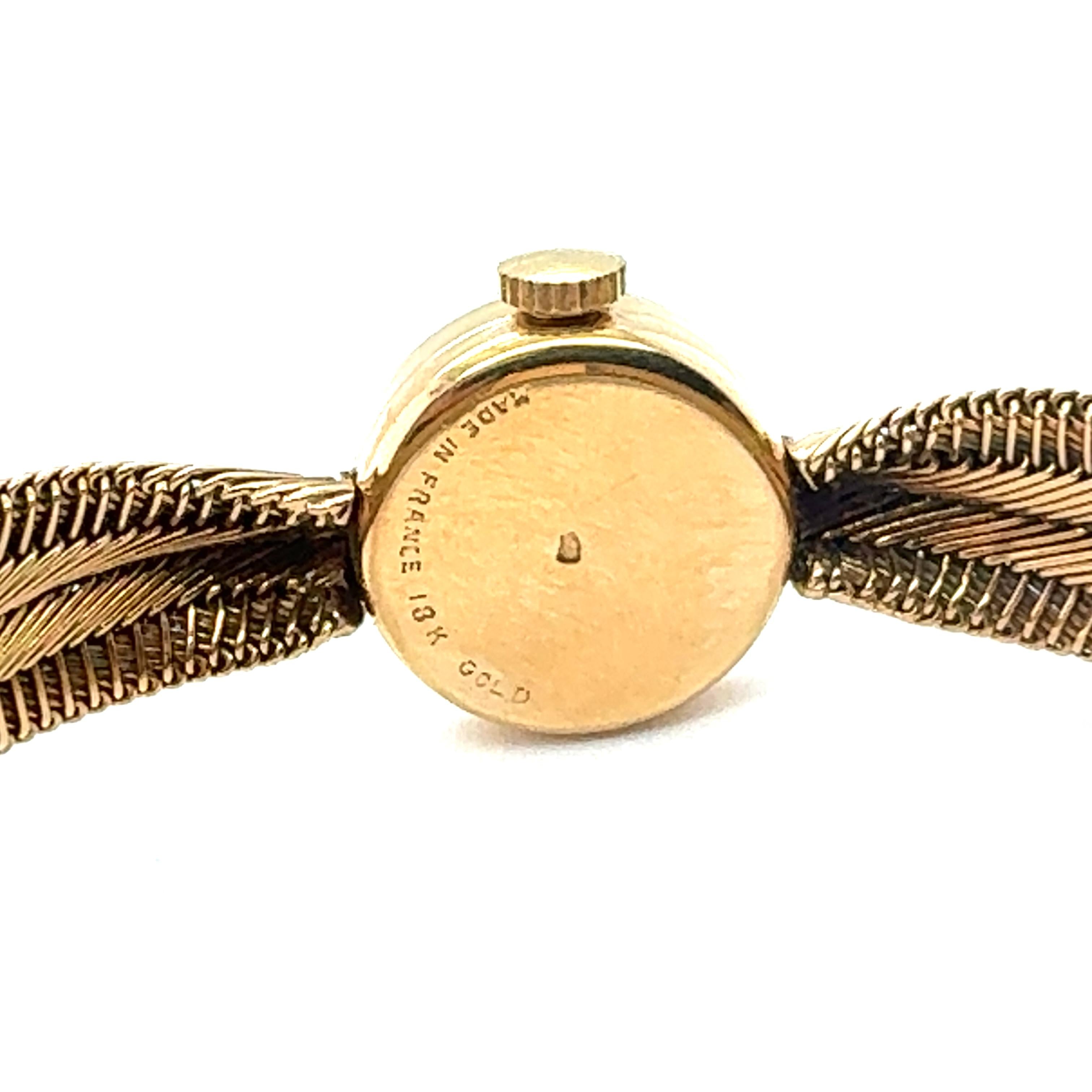 Retro 18K Yellow Gold Wristwatch by Van Cleef & Arpels